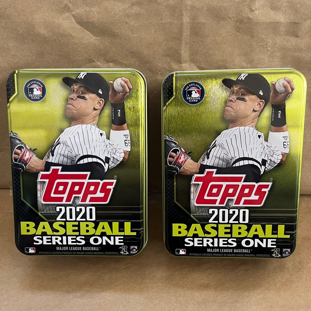 Topps 2020 Baseball Series One Aaron Judge Empty Collector Tins Set of 2 Yankees